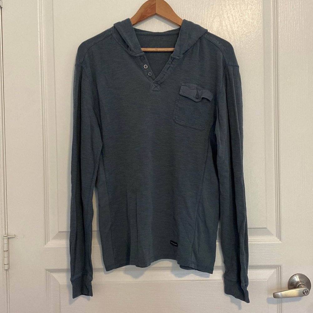 Men's Calvin Klein Jeans Long Sleeve Hooded Shirt Medium